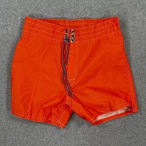 Birdwell Beach Britches Shorts Mens 29 Orange Boardshorts Swim Trunks Surf New